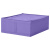 IEASUBB思库布卧室收纳盒储物箱衣柜内衣收纳小布盒 紫色储物袋 44x55x19m 以实物为准