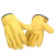 谐晟 羊皮电焊隔热手套 亲肤防烫焊接焊工手套耐磨耐用劳保防护手套 黄色 
