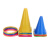 柯乐套圈环30cm 幼儿园亲子互动塑料套圈彩色圈圈套圈圈投掷玩具 6个18CM锥形桶(贈收纳袋)