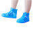 劳保佳 雨鞋套 便携雨鞋雨靴套 男女防滑耐磨防雨靴套 亮粉色 42-43码 1双装