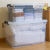 定制收纳箱特大号透明塑料有盖整理箱收纳盒大容量衣服储物箱 透明收纳箱【90L】 一个装