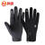 鸣固 保暖手套 防水加绒防寒保暖手套防滑手套 01黑色均码 MG-SB-5166-0