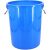 工孚 大号加厚塑料圆桶圆形收纳桶 大容量水桶 100L蓝色无盖 一个价