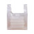 加厚款10斤装 透明塑料袋袋白色商用方便袋一次性手提打包 全新料白色 宽18*高26cm