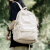 袋鼠（KANGAROO）双肩包女高中生初中生书包日系ins大学生简约轻便大容量旅行背包 (两件套)卡其色+杏白色旅行包