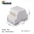 控制PLC导轨工控端子盒开关电器盒塑料外壳接触器壳体BRT80002 A1米白色 A1不带散热孔