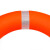 防汛救生圈救生浮圈实心游泳泡沫圈 橙色包布泡沫款 救生圈 泡沫半红半白小号