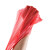 普利赛拉 红色手提垃圾袋打包袋 酒店商用背心垃圾袋塑料袋 【24*37cm】100只装 红色