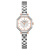 聚利时2024新款不锈钢女士手表 简约时尚多边形学生石英小众女表JA-1419 A银色