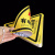 配电箱当心触电安全警示贴纸小心有电危险标识牌高压防触电标签语 红边高压危险 3x4cm