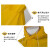 代尔塔/DELTAPLUS 407005 双面PVC涂层带袖雨披风衣版连体成人一体式雨衣防暴雨 黄色 M码 1件