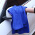 厚创 洗车毛巾擦车布汽车用品吸水厚纤维抹布大毛巾60*160cm 宝蓝色1条装