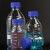 海斯迪克 HKCL-161 蓝盖试剂瓶 透明丝口玻璃瓶 螺纹口带刻度螺口试剂瓶 带刻度透明样品瓶 中性料 250ml