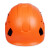 安全帽工地领导建筑工程国标施工加厚男夏季透气带护目镜头盔定制劳保 橙色 SF06标准款