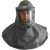 千石耐酸碱头罩 防毒面具 防尘面罩 喷漆专用帽 防飞溅防护面罩 灰色