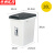 京洲实邦 大容量垃圾桶 商用办公室带盖大号收纳桶【20L-白桶灰盖】ZJ-2751