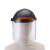 劳保佳 电焊防护罩 透明全脸面具 焊工头戴式护脸神器 1个装 黑顶白屏