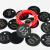 冰禹 号码牌定制 寄存牌手圈 黑钛不锈钢 单面印字(含铁环和塑料手环)直径35mm BYT-148