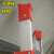 伸缩人字铝合金工程单升降梯子配件通用活动脚套防滑加厚橡胶脚垫 加厚一个升降梯红上帽