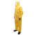杜邦(DU PONT)Tychem2000 C级带帽连体防护服工业透气耐化学耐腐蚀酸碱隔离衣 黄色 M