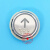西奥电梯按钮 KD320C富士按钮KA04B 圆形不锈钢盲文DC24V 通用 开关门键(红光 盲文)