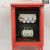工地三级箱红色手提箱工地手提电源箱配电箱工地施工箱工地成套箱 2P总开/3个漏电/3个插座