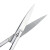 金固牢 实验用剪刀 不锈钢实验室手术剪刀直尖弯尖 KZS-80 组织直圆16cm 