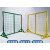 适用快递物流可移动分拣围栏车间防护隔离铁丝网仓库三角支架隔离栅栏 1.5米高*1.4米长黄色和绿色