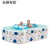 梦不落充气游泳池 儿童家庭小型游泳池婴儿浴缸室外简易洗澡池游泳桶的 泡泡底甜甜圈1.3米电动豪华版