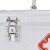 蓓尔蓝 QT572 医药箱 铝合金便携式多功能药物收纳箱药品整理出诊箱 大容量 16寸银色