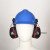 定制挂安全帽耳罩隔音降噪防噪音消音工厂工业护耳器插挂式安全帽 隔音耳罩+安全帽红色