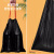 简霓 抽绳垃圾袋 大号手提收口式商用塑料袋 2.4丝  200只 黑色45x50cm