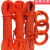 水上救生绳漂浮救生绳救生圈安全抛绳救援装备消防应急救生漂浮绳 橘色绳10mm+100米双钩