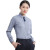 中神盾Z-512 男女装新款衬衫竹纤维纯色长袖商务工装职业方领衬衫定制职业装 （36码）M  灰色（100-499套）
