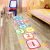 数字贴纸编号0-9 儿童跳房子飞机跳格子数字游戏幼儿园地面地板贴纸方格小脚印地贴 Q款·动物排排站 超大