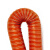 楷赫 高温硫化管 耐高温硅胶软管通风管排风管热风管 桔红内径203mm*4m（4米1根）