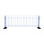 市政道路护栏立柱1.5mm厚物业隔离栏栏杆锌钢交通室外户外围栏马 京式护栏1.2米高/米价
