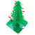 彩色圣诞树LED流水灯闪光树电子散件套件DIY制作三色圣诞树 立体款