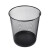 兰诗（LAUTEE）HNXM30-2073 黑色圆形小号纸篓 酒店办公金属网面垃圾桶