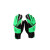 儿童青少年守门员手套5号6号7号足球手套守门员专业门将   5号黑绿色手套（身高1米2-1米3）