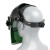 可更换电池电焊面罩自动变光防烤脸防护焊工专用头戴式可调节暗度 面罩一套+10片保护片