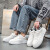 CFWMEB创上去小白鞋男款2023新款百搭休闲鞋情侣男士板鞋透气休闲鞋 纯白 39