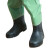 京斯坦 防化服氯丁橡胶连体半封闭核辐射耐酸碱FFY03  连体式 绿色 大码（含手套靴子不含面具背包） 