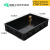 周转箱黑色塑料静电胶框箱物料盒托盘带盖 小号605*415*125箱