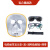 谋福（CNMF）牛皮电焊防护面罩焊工帽氩弧焊切割焊接防护帽(电焊面罩复合款+黑+透明色眼镜+绑带 )