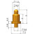弹簧针连接器弹簧顶针pogopin端子针 信号针铜针 电流探针测试针 白 21