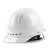 定制适用于工地国标加厚透气施工领导男白色头盔印字头帽 透气款橙色旋钮帽衬