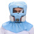 大为防尘口罩防工业粉尘全脸面罩防灰尘工业级防毒面具喷漆头套全封闭 蓝色套装