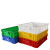 聚远 JUYUAN 周转箱 长方形塑料箱物流箱 整理箱塑胶箱箱 外520X380X230 红色 2个起售1个价