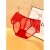 莫代尔本命年红色内裤女蕾丝无痕大红色中低腰棉档三角裤 红色548 M码(建议85-120斤)